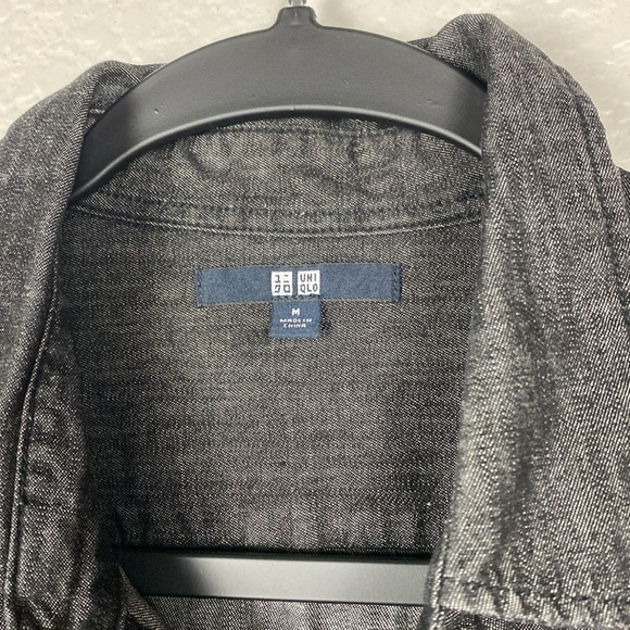 Uniqlo colorblock denim tunic duster - Picture 5 of 7